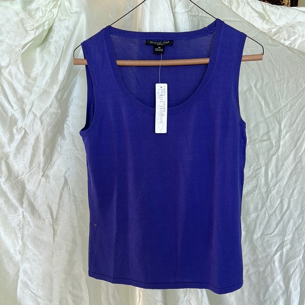 Purple, size M, sleeveless